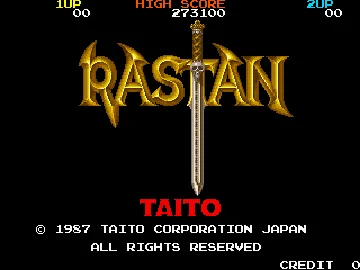 Rastan Saga (Japan) screen shot title